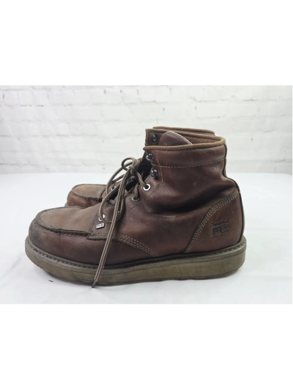 Timberland Pro Barstow Wedge Work Boot Alloy Toe Brown Men's Size 11 M